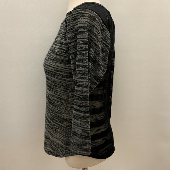 Lily White Women’s Top Small Black Sheer Back - Picture 3 of 10